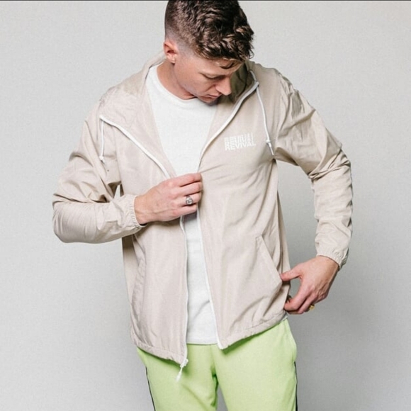 Revival Is In The Air Hooded Zip-up Windbreaker  Unisex XXL Independent Trading - Picture 16 of 16